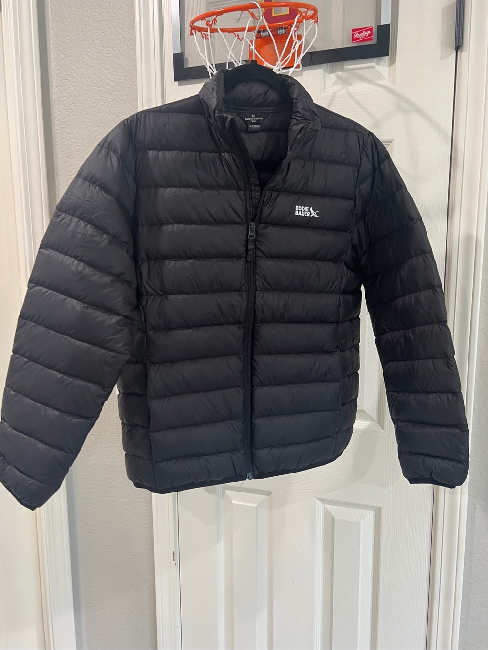 Eddie Bauer Kids Black Quilted Packable Puffer Jacket